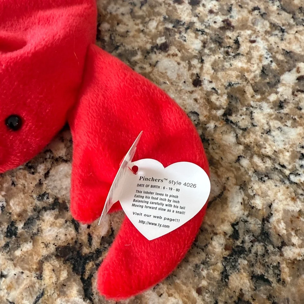 Ty Vibrant Red Lobster Plush for Pets